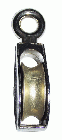 BOMD Блок одинарный с металлическим диском оц. сталь, 40 мм (1 1/2") 1001 КРЕПЕЖ