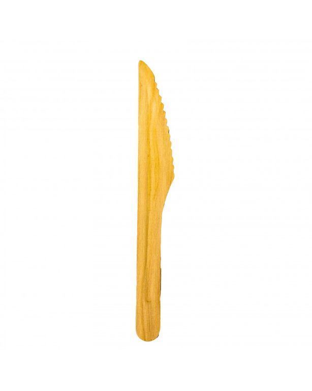 Нож одноразовый деревянный 165 мм