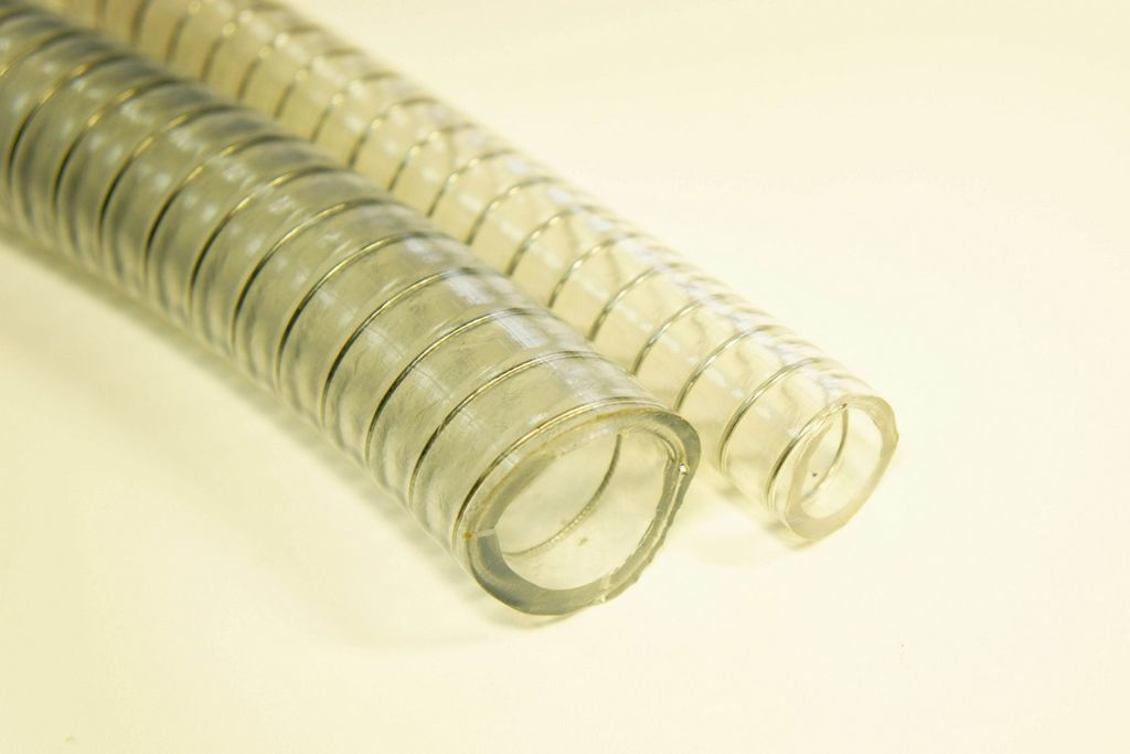 Пищевой шланг ПВХ, армированный стальной спиралью, 20 мм, Вайр Фуд