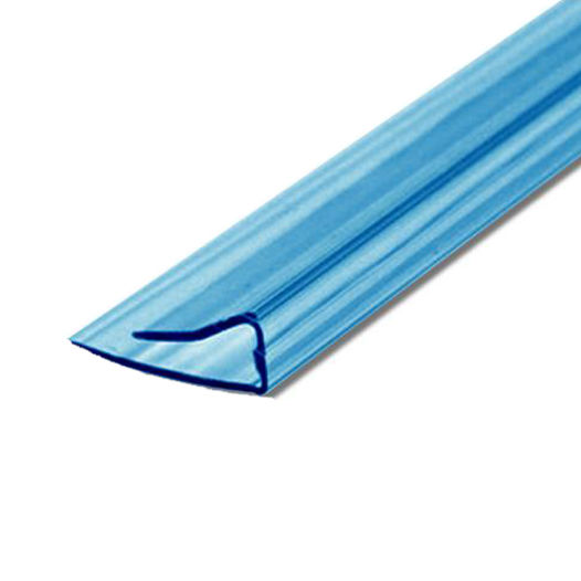 Комплектующие Юг-Ойл-Пласт Профиль торцевой (хлыст 2,1 м) для ПК 6 мм = синий