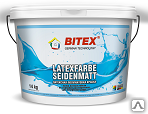 Краска латексная Bitex Latexfarbe Seidenmatt, 3 кг, п/матовая, для внутренних работ
