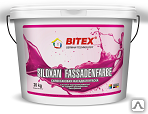 Краска силоксановая Bitex Siloxan Fassadenfarbe 20 кг, фасадная, белая