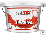 Краска матовая Bitex Superwandfarbe 14 кг, для внутренних работ, супер-белая