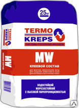 Клей для минплиты Термокрепс MW, F75, 25 кг