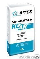 Клей для минваты Bitex Fasadenkleber KLAR 1000, фасадный, 25 кг