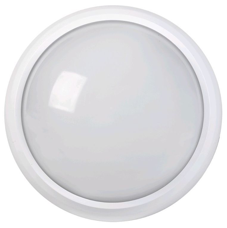 Светильник светодиодный ДПО 3010Д 8Вт 4500K IP54 круг белый пластик с ДД