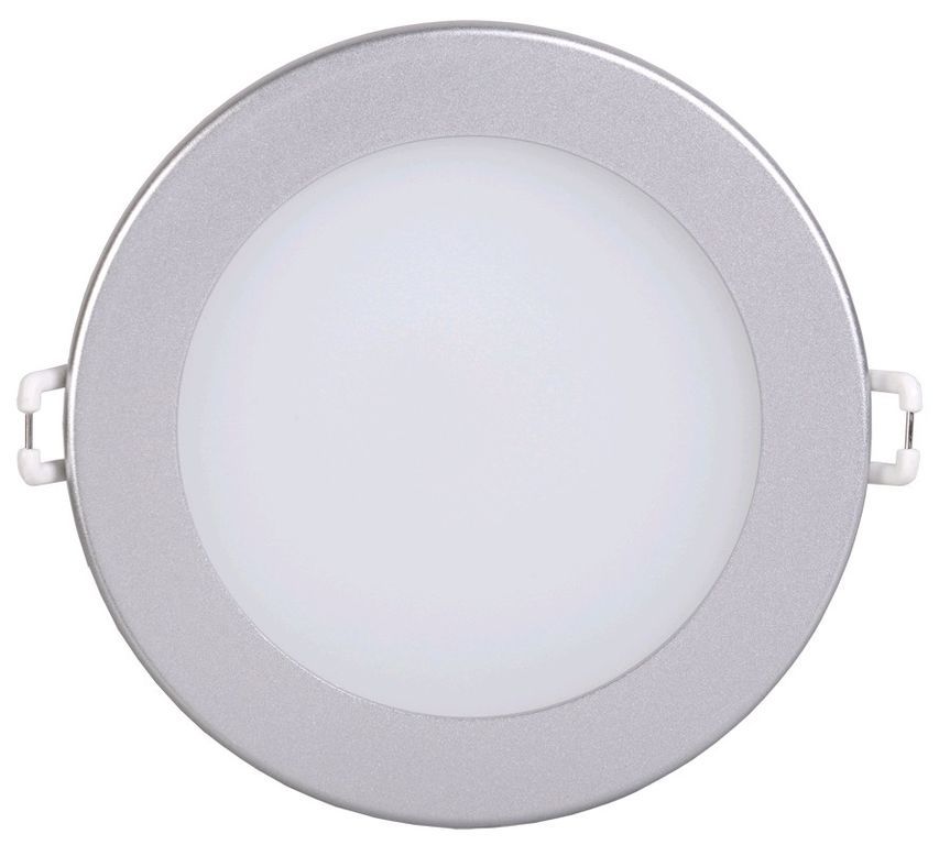 Светильник ДВО 1603 серебро круг LED 7Вт 3000 IP20 арт. LDVO0-1603-1-7-K23
