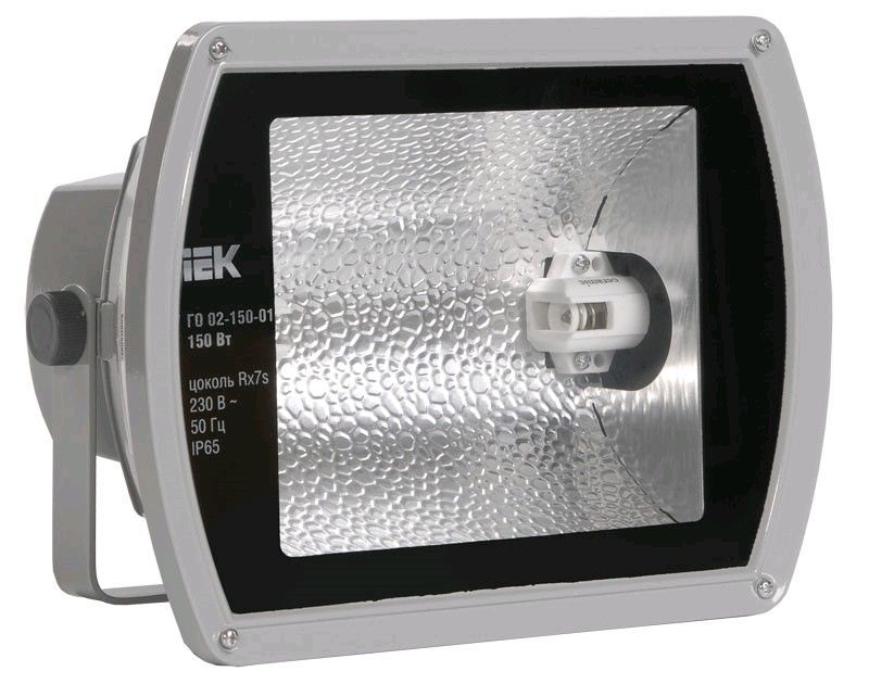 Прожектор ГО04-250-01 250Вт E40 серый симметричный IP 65 ИЭК