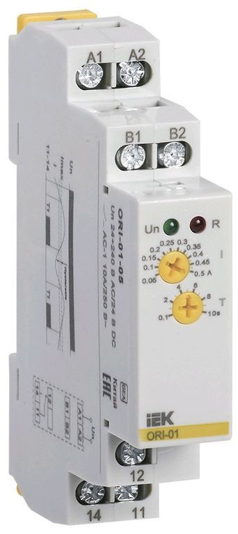 Реле тока ORI. 0,1-1 А. 24-240 В AC / 24 В DC IEK арт. ORI-01-1