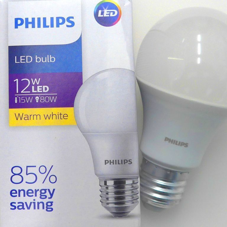 Лампа светодиодная LED 12вт Е27 6500К 230в EcoHome дневной матовая
