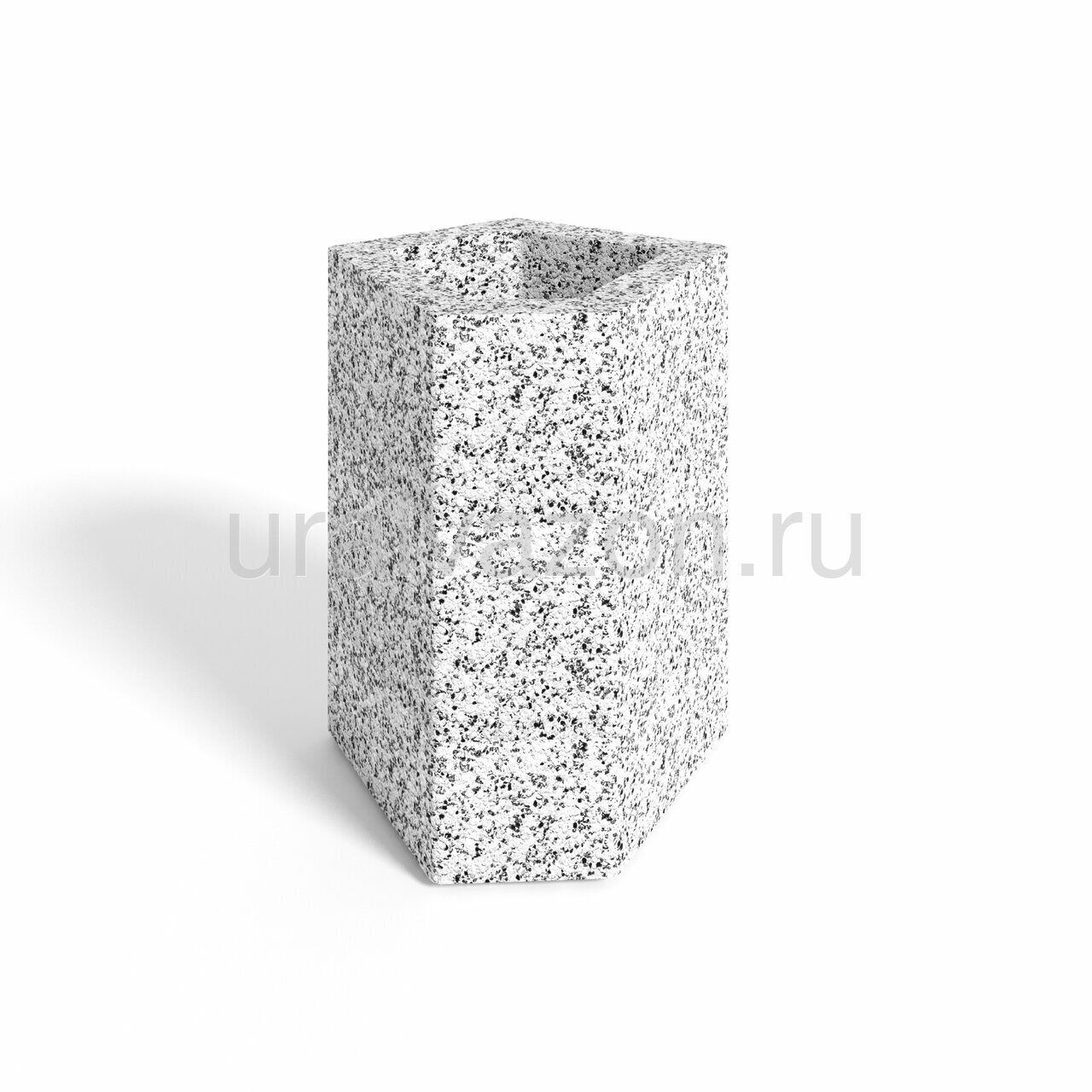 Урна бетонная УБ-4 450х510х590 мм (мрамор «Шахматка»)