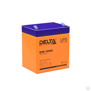 Аккумуляторная батарея 12-4,5 (12В, 4,5Ач) Delta DTM 12045 
