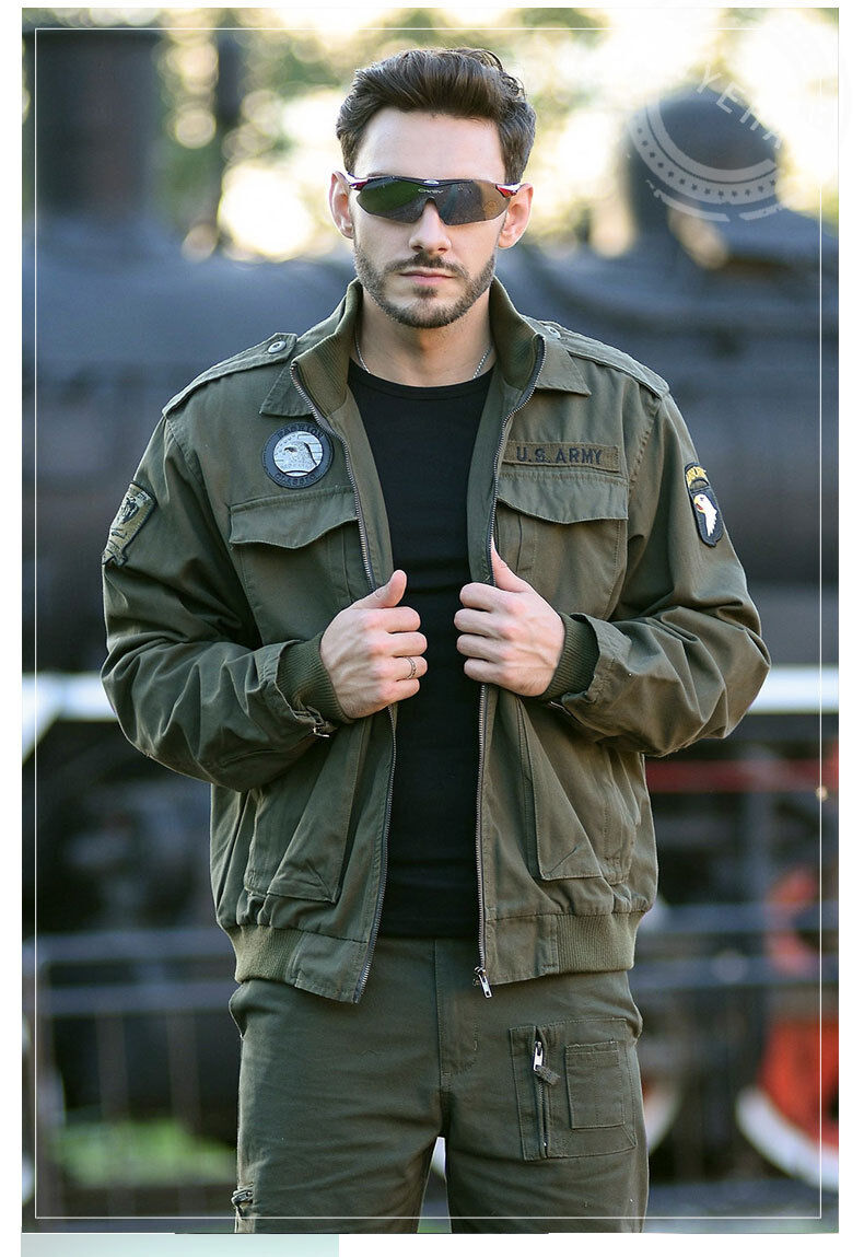 Куртка легкая мужская в стиле милитари 336 #1