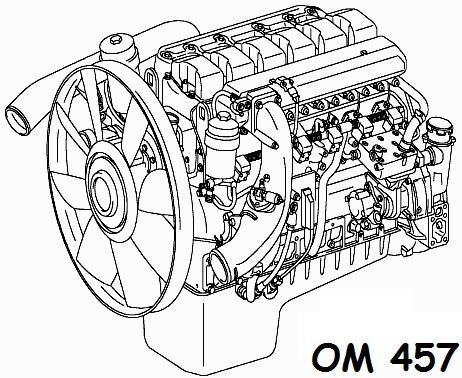 Двигатель для автобуса Мерседес OM457.932LA Euro 3