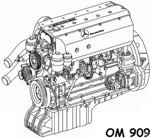 Двигатель Mercedes OM, описание и характеристики