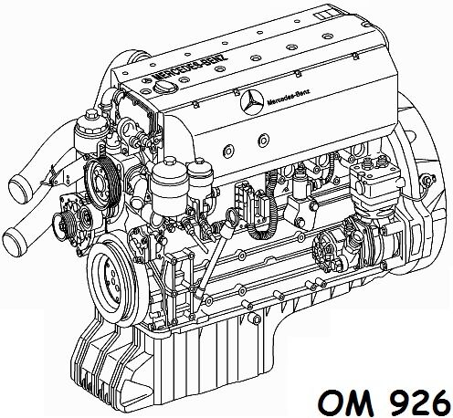 Двигатель Мерседеc Атего OM926.935LA Euro 3