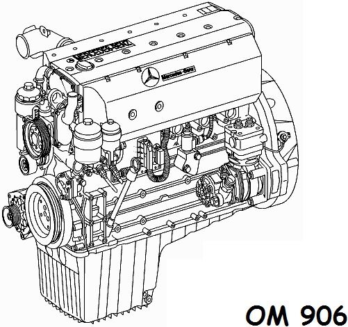 Двигатель Мерседеc-Бенц Атего OM906LA Euro 2, 3