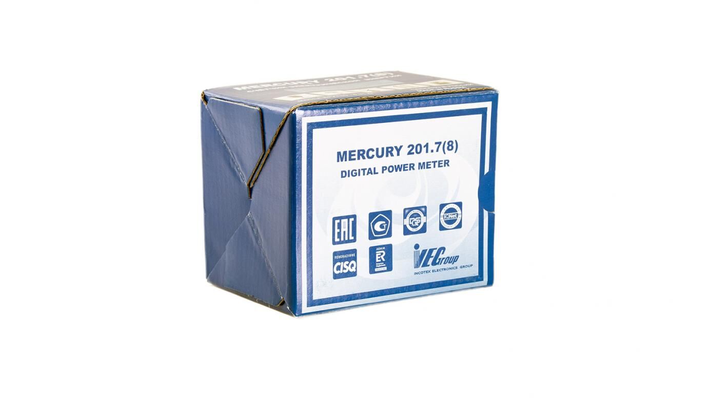 Счетчик электроэнергии Меркурий 201.7 5(60) Т1 D 230В ОУ 9