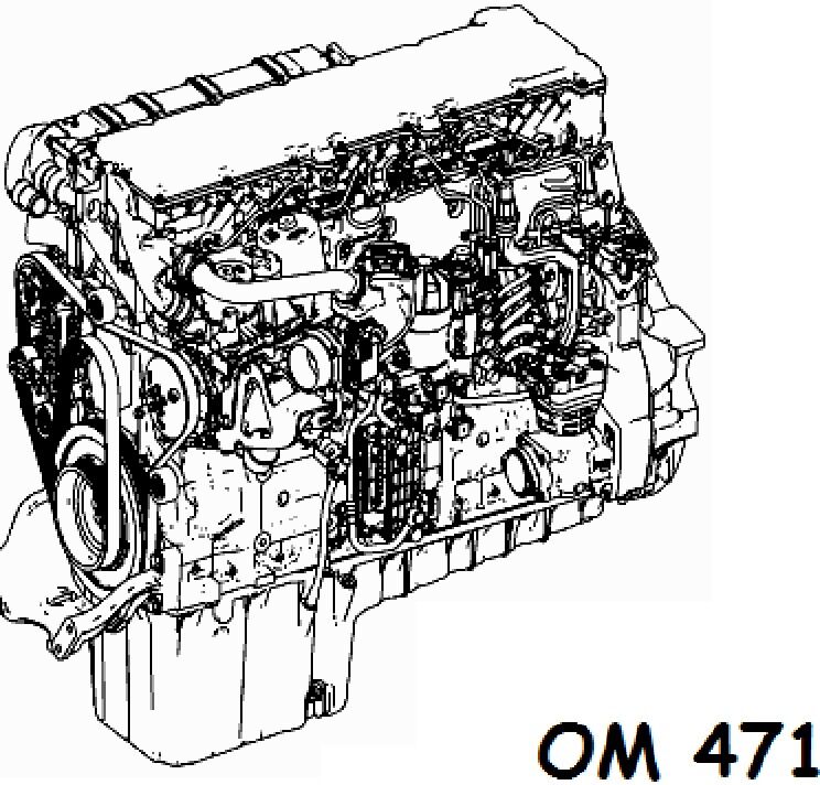 Двигатель Мерседес Актрос, Арокс, Антос OM471.922 LA Euro 6