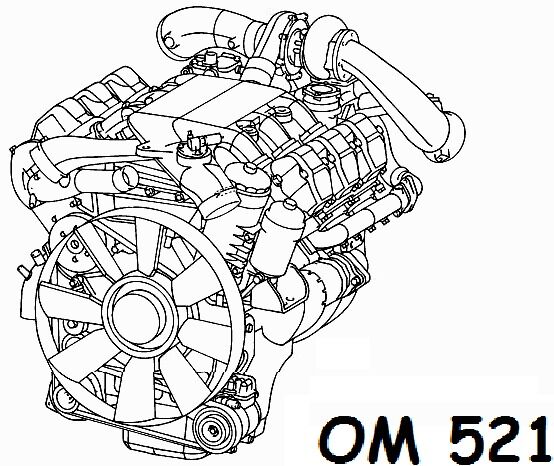 Двигатель Мерседес-Бенц OM521LA Euro 2