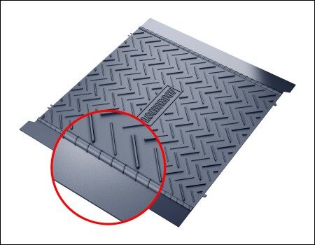 Дорожка ПВХ Logicroof Walkway Puzzle серый (0,6х0,6м) уп.50шт