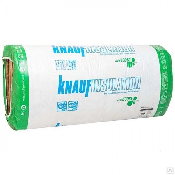 Тепло- и звукоизоляционные минераловатные плиты KNAUF INSULATION ПРОФ TS 034 Aquastatik (1300х600х50)