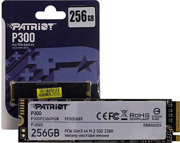 Накопитель SSD Patriot PCI-E x4 256Gb P300P256GM28 P300 M.2 2280