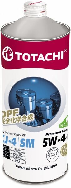TOTACHI масло моторное Premium Diesel Fully Synthetic Engine CJ-4/SM 5W-40 1л синт.