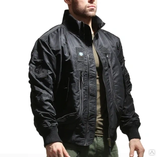 Куртка мужская тактическая лётная в стиле милитари (осень, весна) Air Force MA1 #1