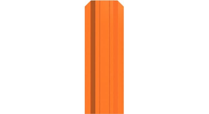 Евроштакетник Классик покрытие односторонний полиэстер RAL 2004 оранжевый