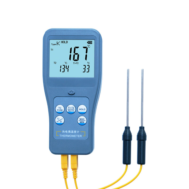 Двухканальный термопарный термометр RTM1002