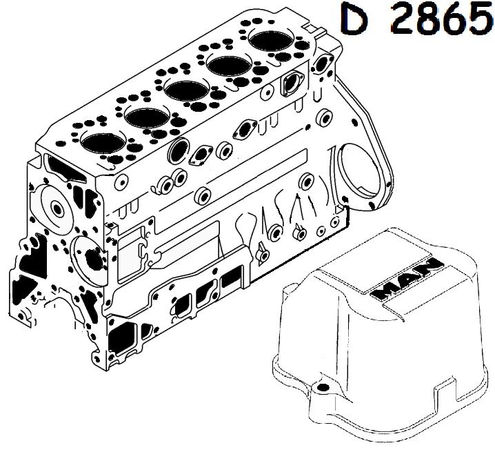 Двигатель Ман D2865LFR, Euro 0, 1