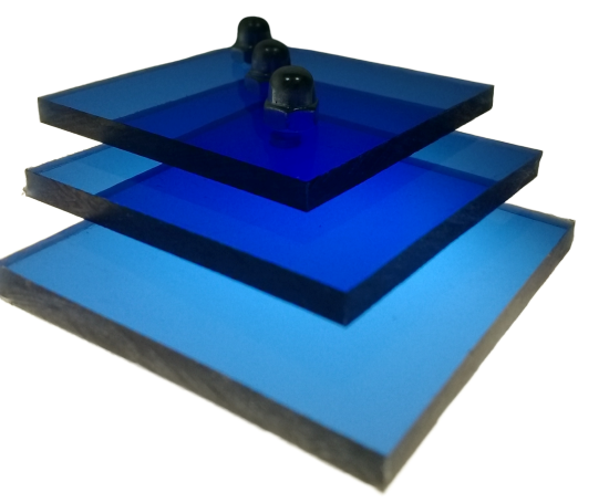 Поликарбонат монолитный синий 8 мм 2050х3050 мм