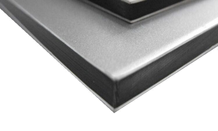 Алюминиевые композитные панели АКП Grossbond 3мм 1500*4000мм (al 0,21) Серебро матовое G9905