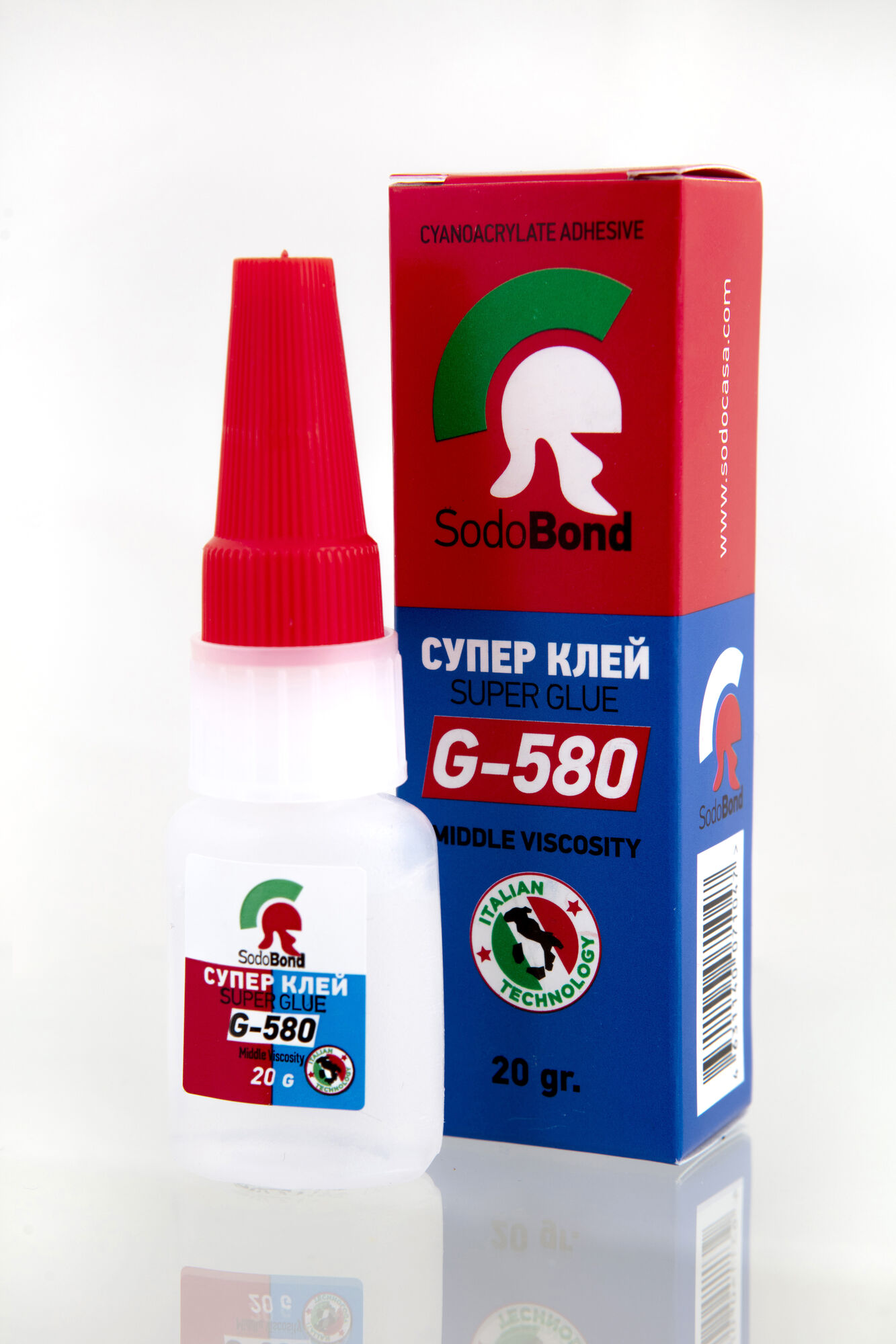 Супер клей G-580 "SodoBond" 20гр/флакон прозрачный