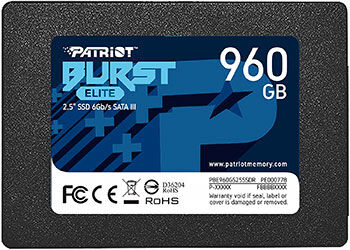 Накопитель SSD Patriot SATA III 960Gb PBE960GS25SSDR Burst Elite 2.5''