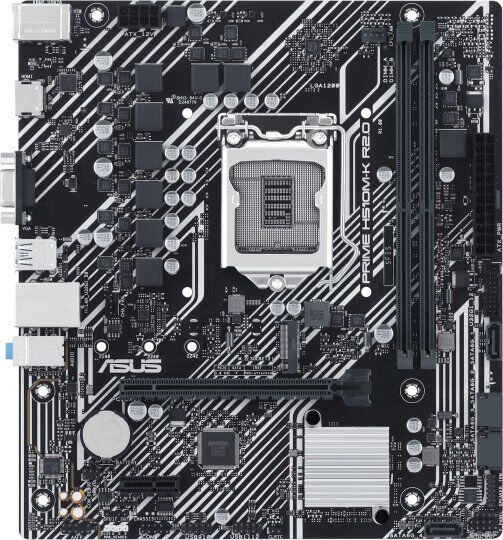 Материнская плата ASUS PRIME H510M-K R2.0 Soc-1200 Intel H470 2xDDR4 mATX AC'97 8ch(7.1) GbLAN+VGA+HDMI