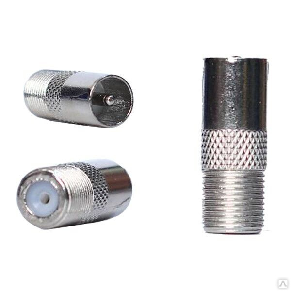 Переходник F13 ТВ-штекер F-гнездо (папа) 50pcs, цена в Москве от ...