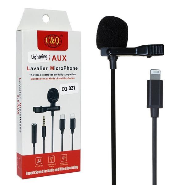 Петличный микрофон CQ021 (Lightning) 20pcs