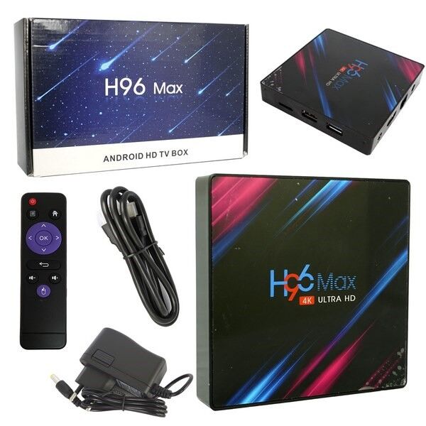 Андройд Приставка H96 Max TV BOX RK3318 2G+16G BT+双频+WiFi 2.4 Ghz Android 9.0