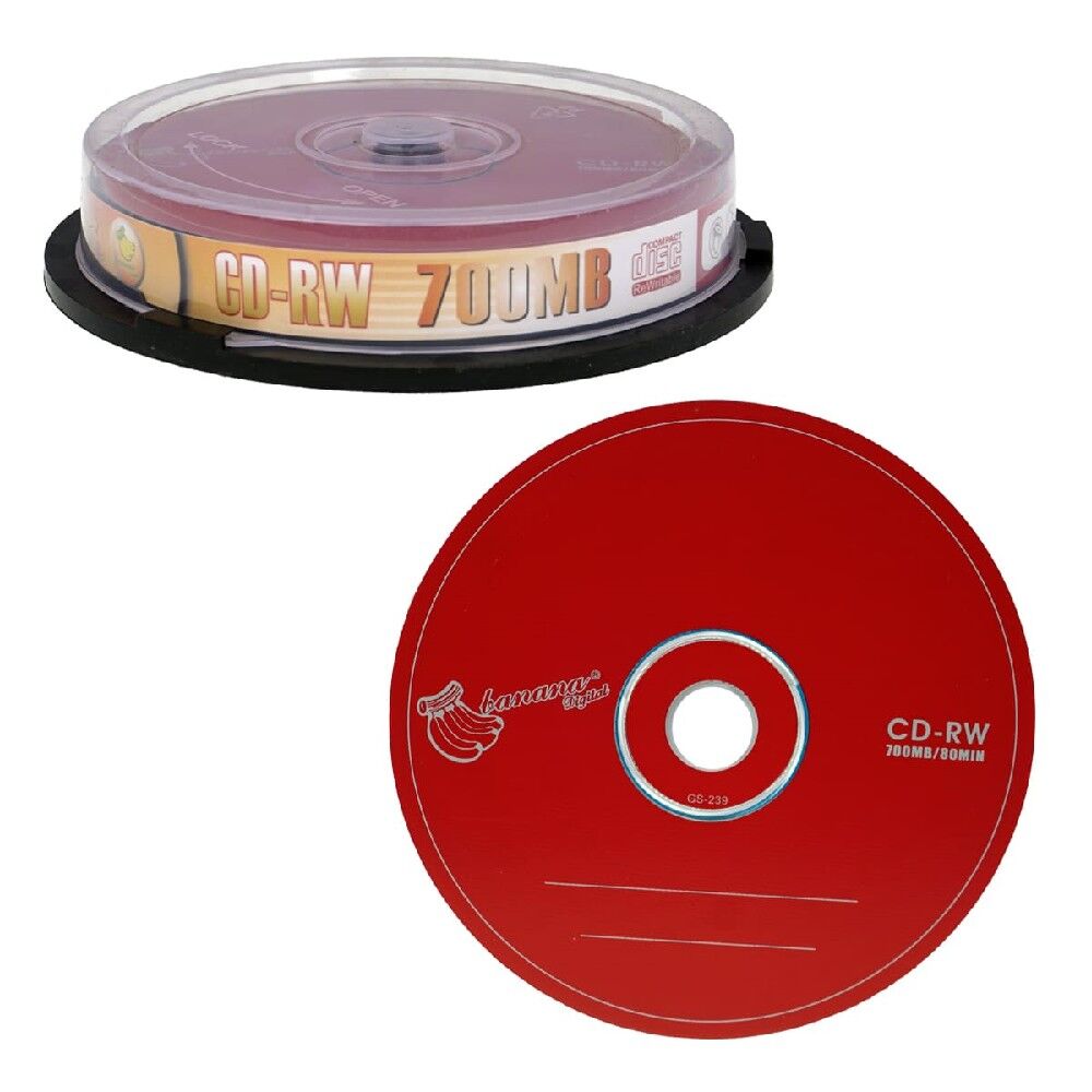 Диск оптический BANAN CD-RW (10pcs)