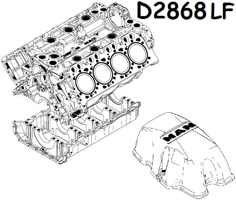 Двигатель Ман ТГХ D2868LF, Euro 5