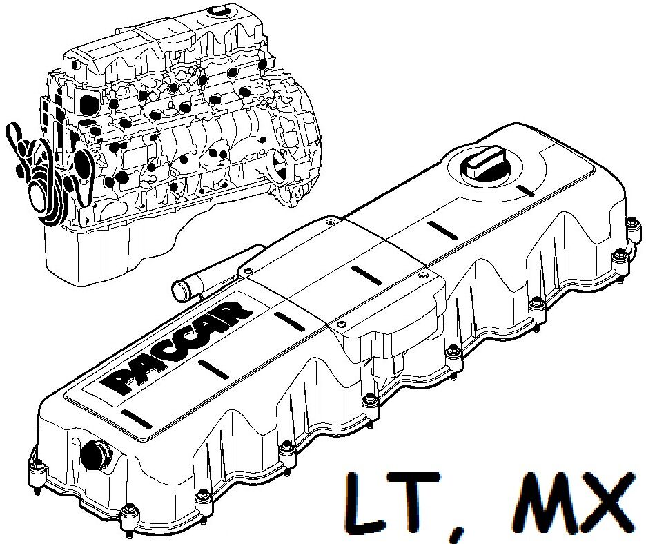 Двигатель ДАФ MX265