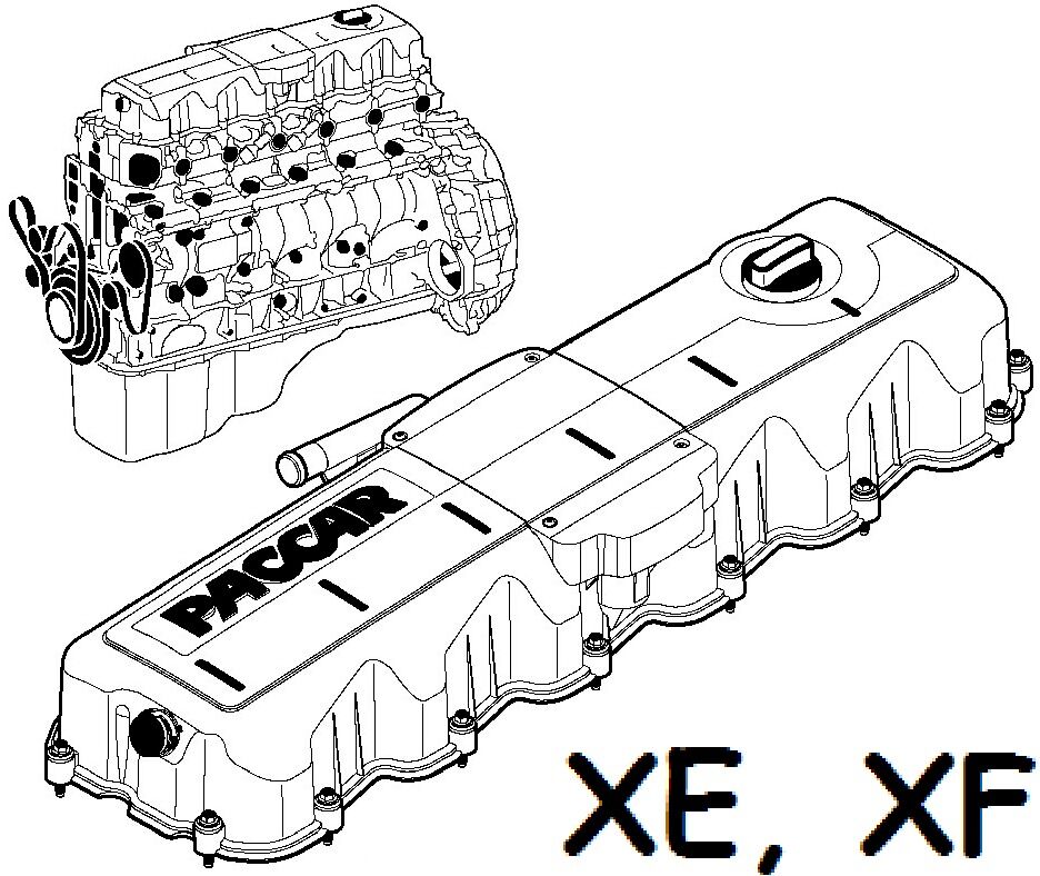 Двигатель ДАФ XE 1260
