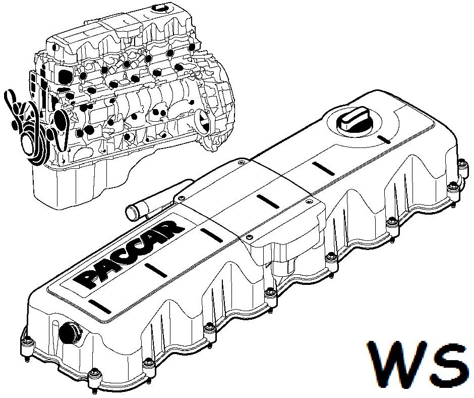 Двигатель ДАФ WS268