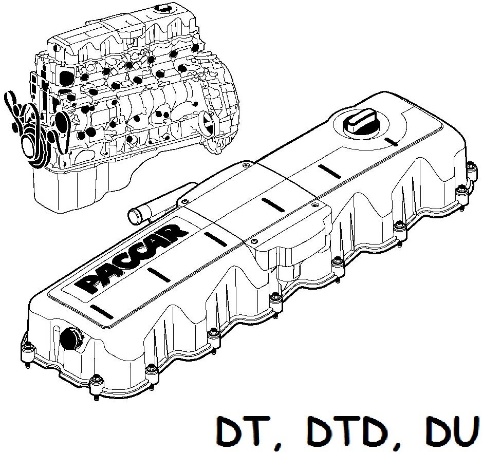Двигатель ДАФ DT615, DT825, DTD615, DU825