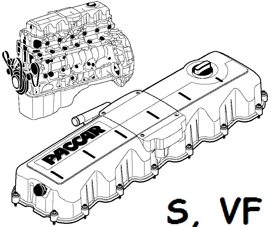Двигатель ДАФ S825, VF373M, VF390M