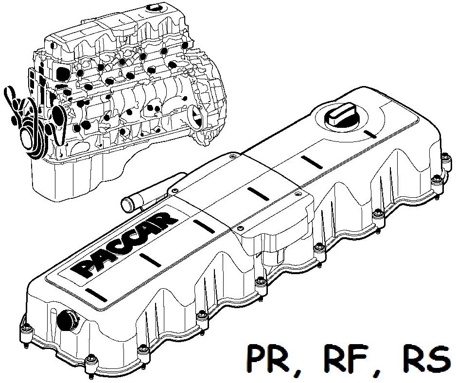 Двигатель ДАФ RS180