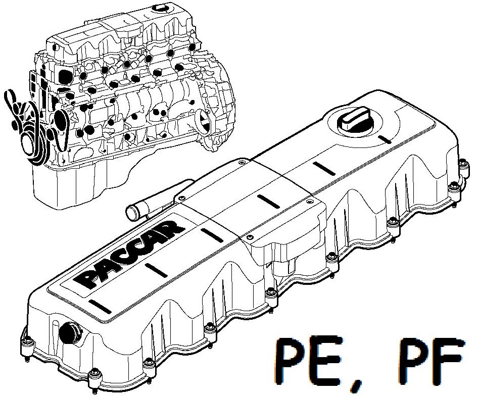 Двигатель ДАФ PE265C