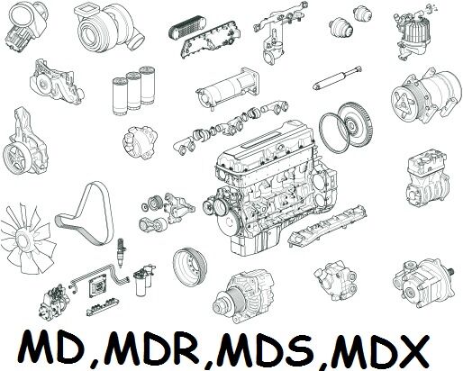 Двигатель Рено 065040 MDR, MDS, MDX, MD Euro 0-2